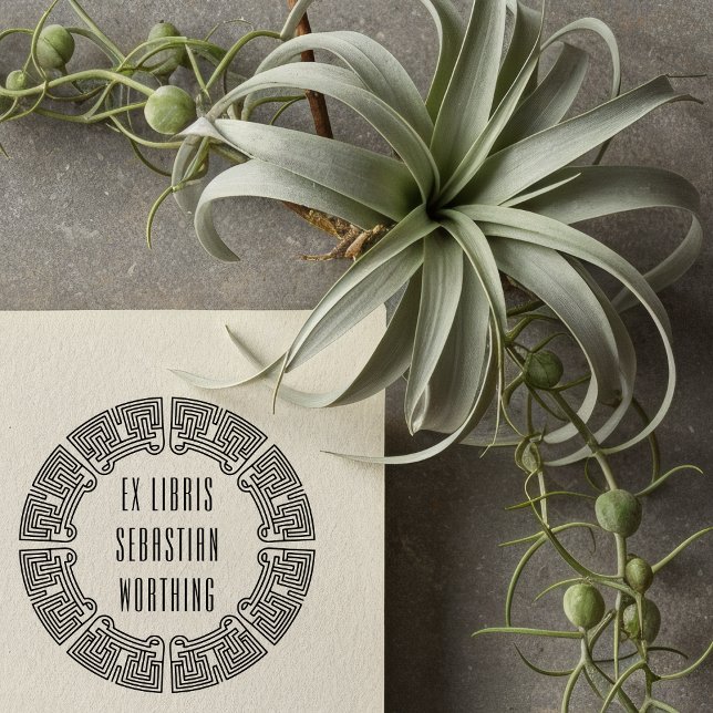 Sello Automático Futuristic Maze Custom Ex Libris Stamp (Subido por el creador)