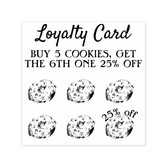 Sello Automático Galletas De Pastelería Compra Cinco Golpe Panaderí (Diseño)