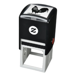 Sello Automático Gallo Rojo Negro BB Juego Americano