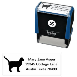 Sello Automático Gato de Korat personalizado