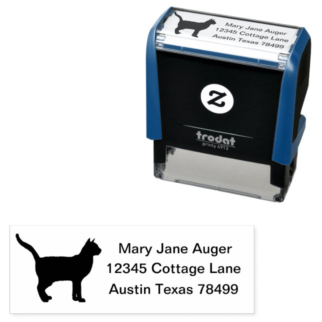 Sello Automático Gato de Korat personalizado (In Situ)