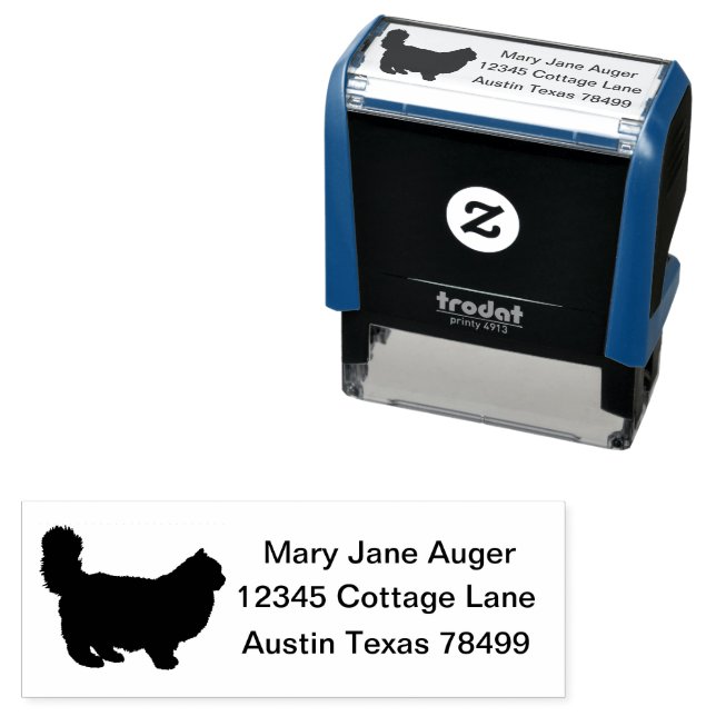 Sello Automático Gato de Ragdoll personalizado (In Situ)