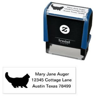 Sello Automático Gato persa personalizado