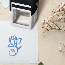 Sello Automático Gay Grooms Regency Blue Rosas