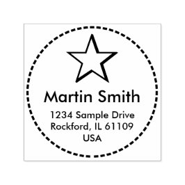 Sello Automático Gimmick con letras y Rótulos de tipos de letra - M