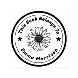 Sello Automático Girasol de texto personalizado