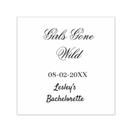 Sello Automático Girls Gone wild Bachelorette party name date bride