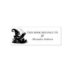 Sello Automático Gnome Reading Book Teachlover