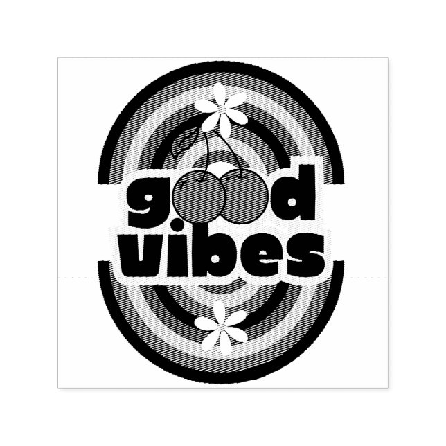Sello Automático Good Vibes (Diseño)