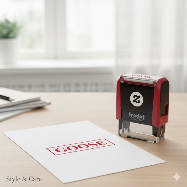 Sello Automático Goose Custom Text Self-Inking Stamp for Crafts (Goose Custom Text Self-Inking Stamp for Crafts)