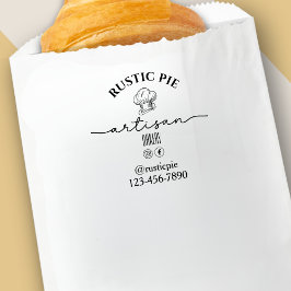 Sello Automático Gorra del chef artesano Nombre comercial Panadería