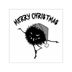 Sello Automático Gótico Feliz Navidad Personaje malvado