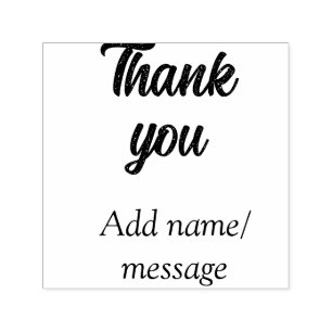 Sello Automático Gracias añadir nombre mensaje caligrafía simple el