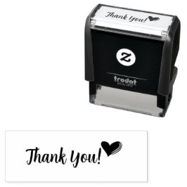 Sello Automático Gracias Con Corazón Pequeño