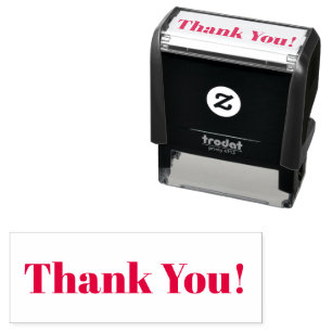 Sello Automático ¡Gracias! en negrita o Su mensaje