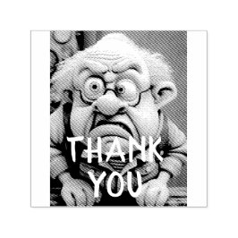 Sello Automático Gracias incrédulo anciano cumpleaños