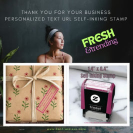 Sello Automático Gracias Por Su Dirección URL De Texto Personalizad