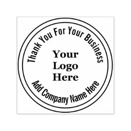 Sello Automático Gracias Por Tu Negocio, Tu Logo Aquí