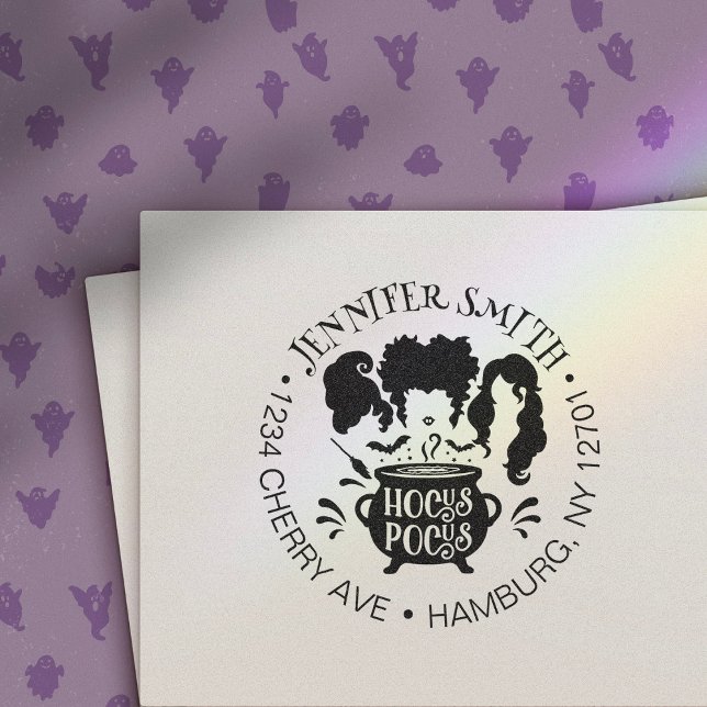 Sello Automático Graciosa dirección de regreso de Halloween Hocus P (Subido por el creador)