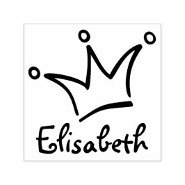 Sello Automático Gracioso Crown black + tu trasero. y nombre