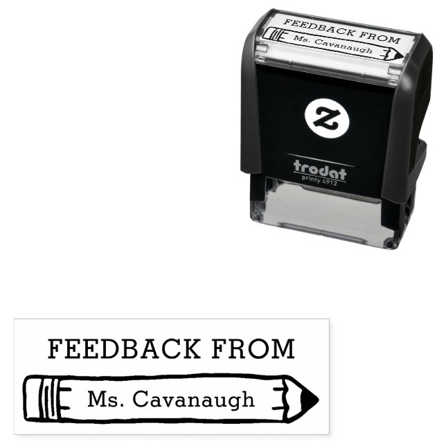 Sello Automático Grado de comentarios de profesores personalizado (In Situ)