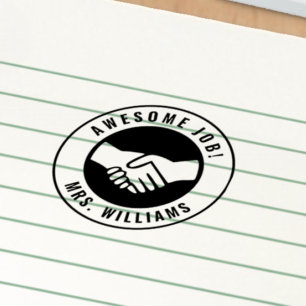 Sello Automático Graduación personalizada de Handshake School Name