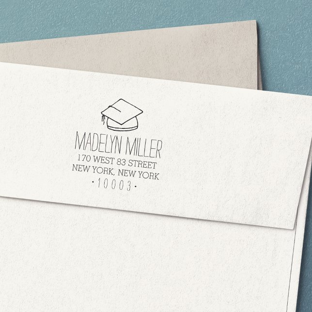 Sello Automático Graduation Cap Return Address Stamp (Subido por el creador)