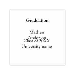 Sello Automático Graduation name class of 20XX university name simp