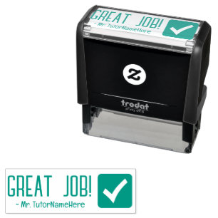 Sello Automático "¡GRAN TRABAJO!" Estampilla de goma de retroalimen