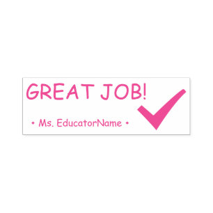Sello Automático "¡GRAN TRABAJO!" + Personalizado Nombre del asiste