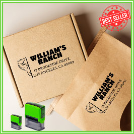 Sello Automático Granja de Caballos Negocio Familiar Único Direcció