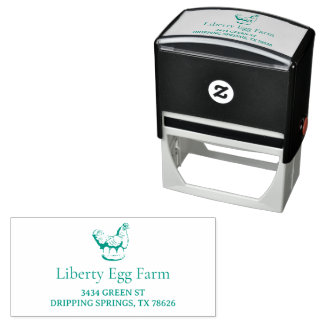 Sello Automático Granja de pollos vintage personalizada
