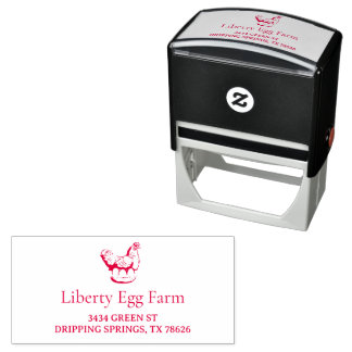 Sello Automático Granja de pollos vintage personalizada