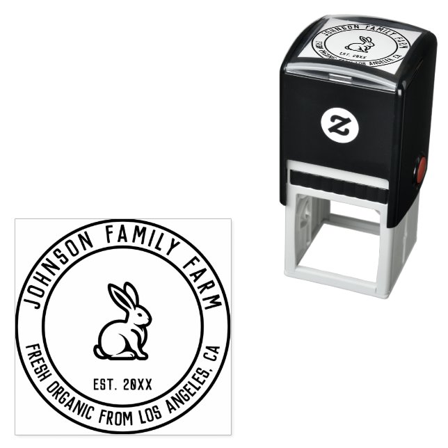 Sello Automático Granja familiar de cosecha de vintage personalizad (In Situ)