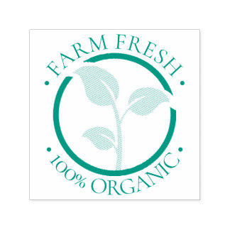 Sello Automático Granja Fresca 100% Alimentos orgánicos