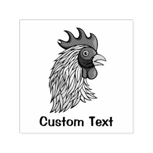 Sello Automático Gray Rooster's Head