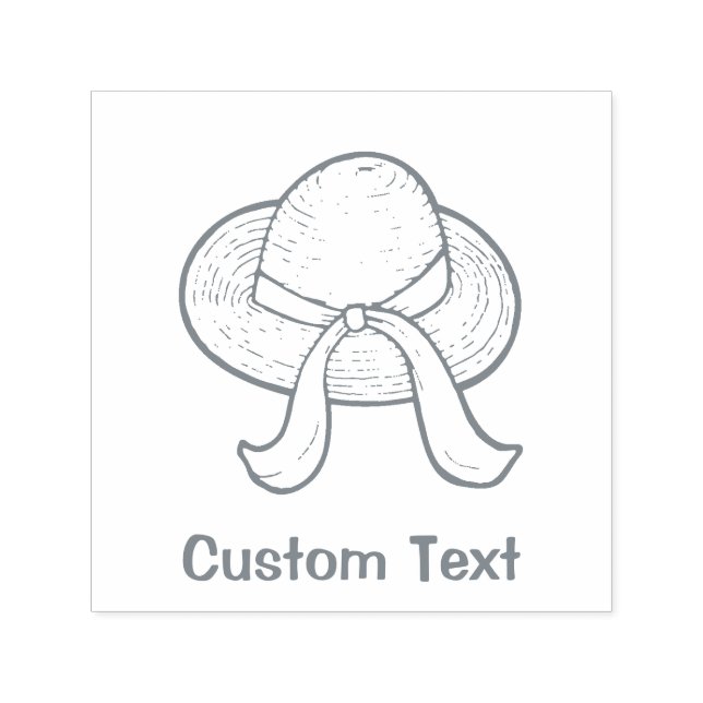 Sello Automático Gris Gorra de paja (Diseño)