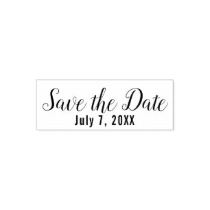 Sello Automático Guardar la fecha de la boda personalizada