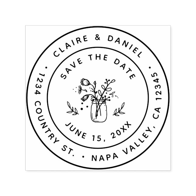 Sello Automático Guardar la fecha en que la dirección de devolución (Diseño)