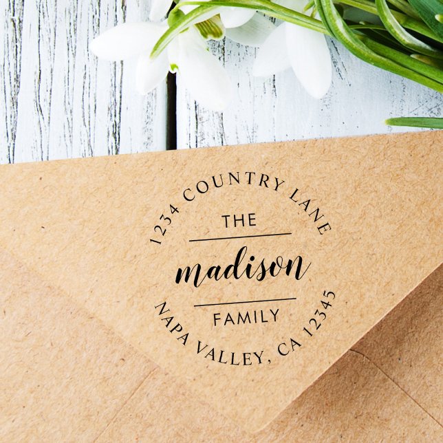 Sello Automático Guión circular | Crear su propia dirección de devo (Subido por el creador)