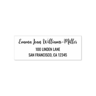 Sello Automático Guión de caligrafía moderna elegante de dirección 