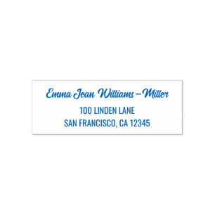 Sello Automático Guión de caligrafía moderna elegante de dirección 