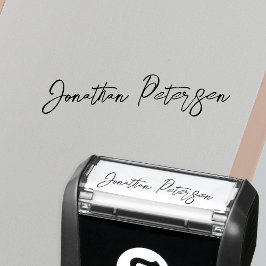 Sello Automático guión de firma de nombre personalizado