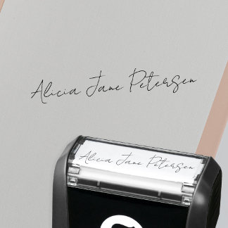 Sello Automático Guión de firma tu nombre personalizado