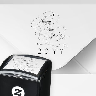 Sello Automático Guión elegante de Año Nuevo