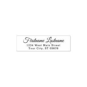 Sello Automático Guión elegante de tipografía personalizado