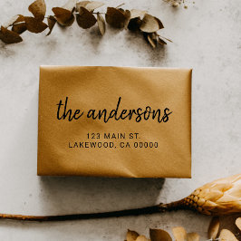 Sello Automático Guión manuscrito de pincel casual