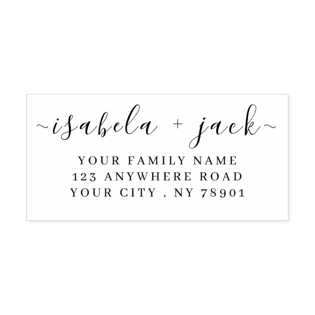 Sello Automático Guión Personalizado Simple (Diseño)