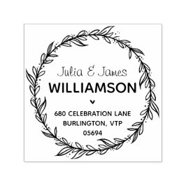 Sello Automático Guirnalda de follaje de dirección de campo moderno