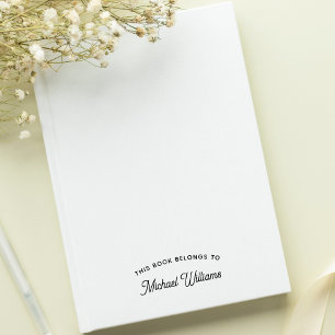 Sello Automático Hacer Personalizado Este Libro Pertenece A Nombre 